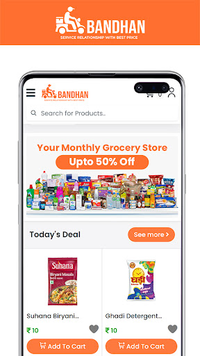 Android application Bandhan screenshort