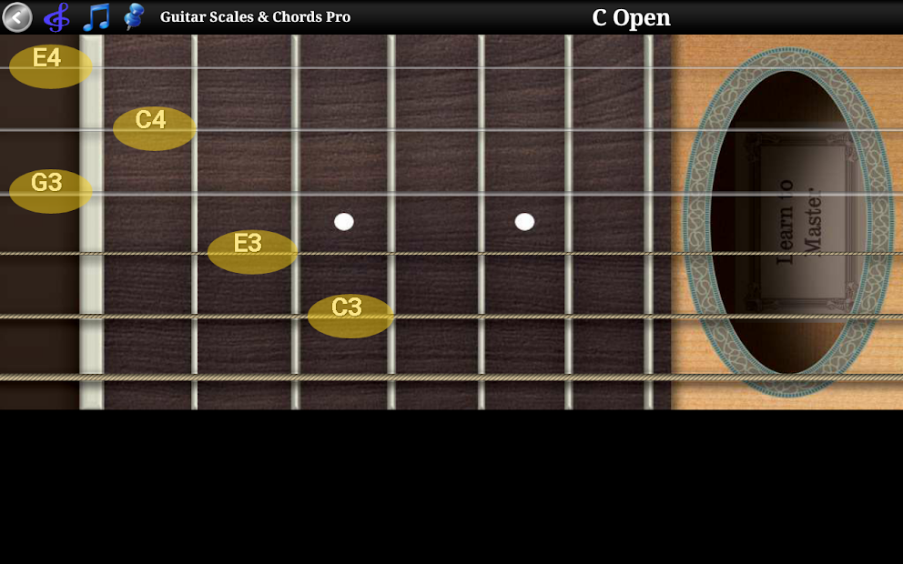 Capture 12 escalas de guitarra pro android