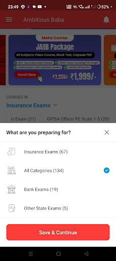 Ambitious Baba : Exam Prep APP Screen 2