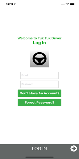 Android application FrontSeat (Driver App) screenshort