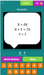 Quiz di matematica italiana 9.3.6 APK + Mod (Unlimited money) إلى عن على ذكري المظهر