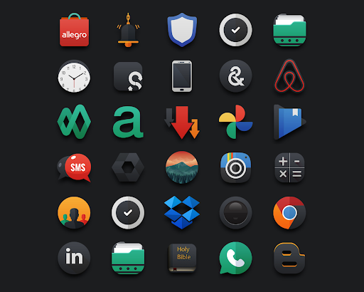 Darko - Icon Pack - Personalization - apps