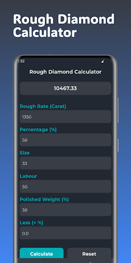RDC - Rough Diamond Price Calc Screen 3