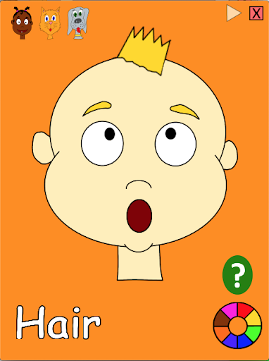 Learn Words: Parts of the Face Screen 3