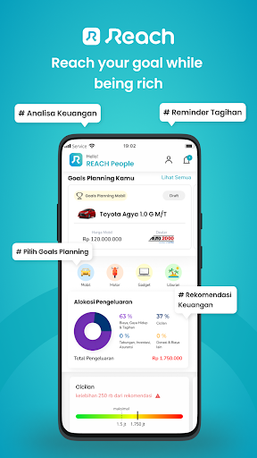 Android application Reach Finance screenshort