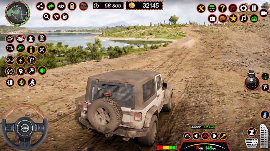trò chơi xe jeep bùn offroad