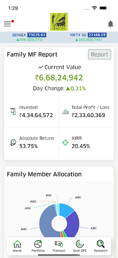 Android application Lemon Fundz screenshort