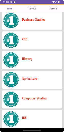 Form 2 Revision Exams Screen 2