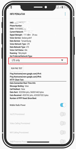 5G/4G LTE Force Only Screen 3