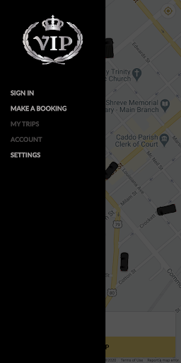 Android application VIP Taxi Services screenshort