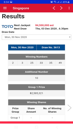 Toto 4d Results Forecast Singapore By Comeback Apps Google Play United States Searchman App Data Information