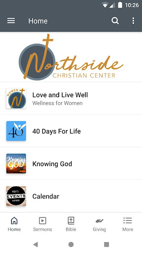 Android application Northside Christian Center screenshort