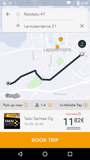 Taksi Saimaa Screen 2