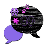 GO SMS THEME/SnowFlakeBlkTgr icon