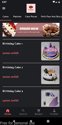 Android application معجنات التوت screenshort