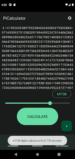 Pi Calculator Screen 2