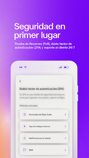 Screenshot of Ripio Bitcoin Wallet