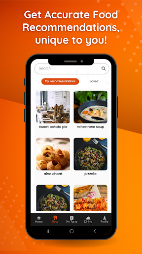 TasteDNA: Food Recommendations Screen 2