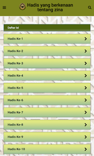 Digitalisasi Hadis Zina Screen 3