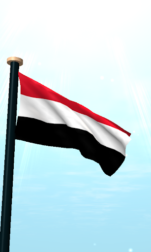 Yemen Flag 3D Live Wallpaper Screen 2