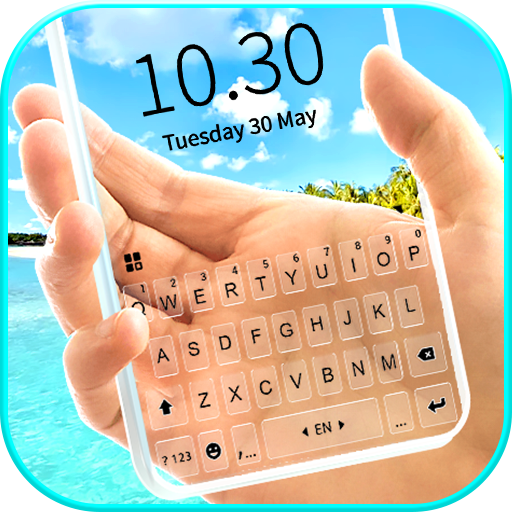 Tropical Transparent Keyboard   Icon