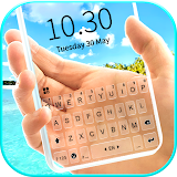 Tropical Transparent Keyboard Background icon