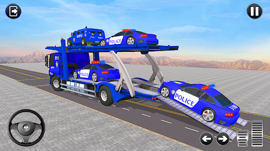 警車運輸卡車遊戲