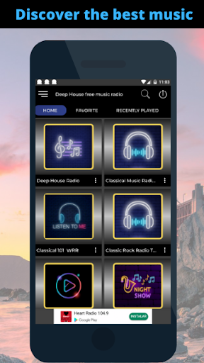 Deep House music radio Lounge Screen 3