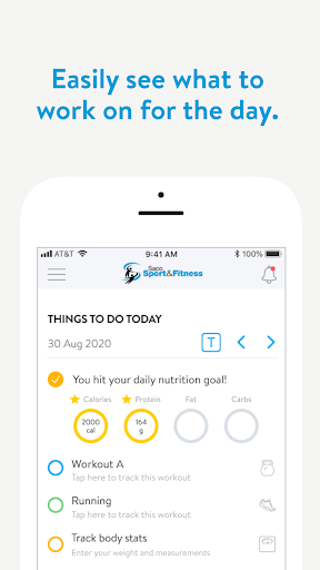 Saco Fitness Training Screen 2