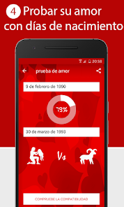 Screenshot 4 Prueba de amor - Relación App android