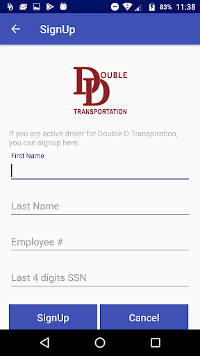 Android application DoubleD Mobile screenshort