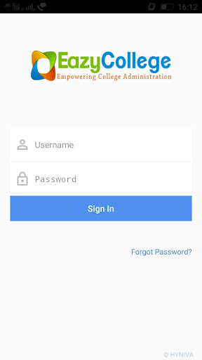 Android application EazyCollege screenshort