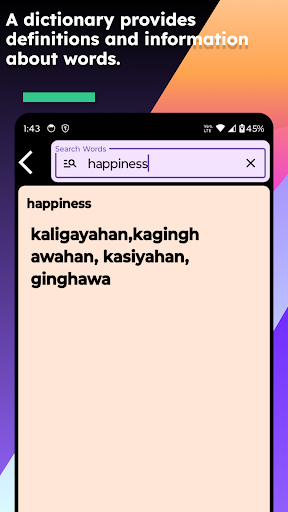 English To Tagalog Dictionary Screen 3