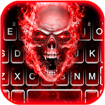 Cover Image of 下载 Fiery 3D Skull Theme  APK