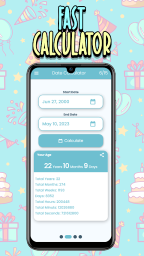 Age Calculator - Date of Birth Screen 3