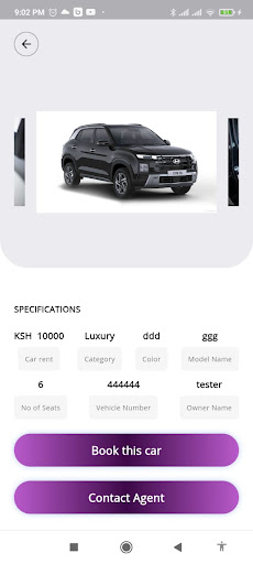 Android application DV Drive - Car Hire screenshort