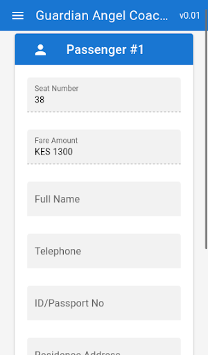 The Guardian Coach Booking App Screen 3