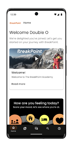 Android application The BreakPoint Academy screenshort