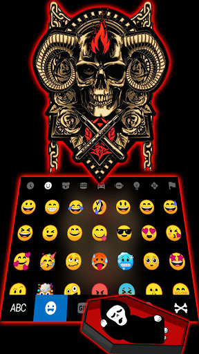 Warrior Skull Keyboard Backgro Screen 3