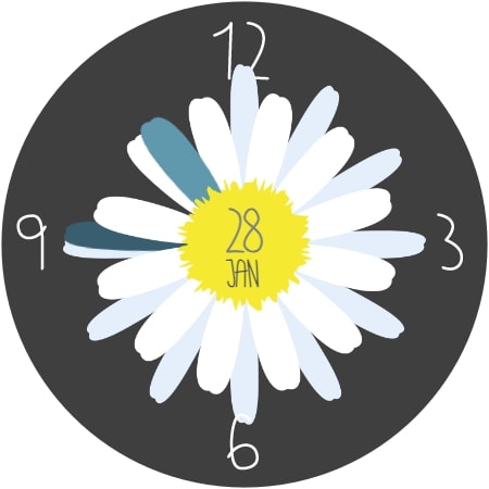 Simple Flower Watch Face screenshot 15