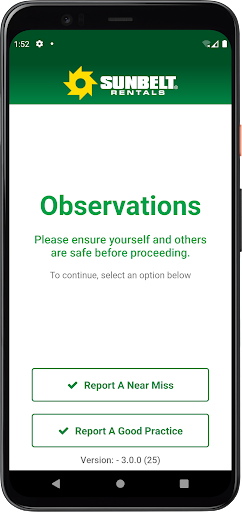 Observations - Sunbelt Rentals Screen 2