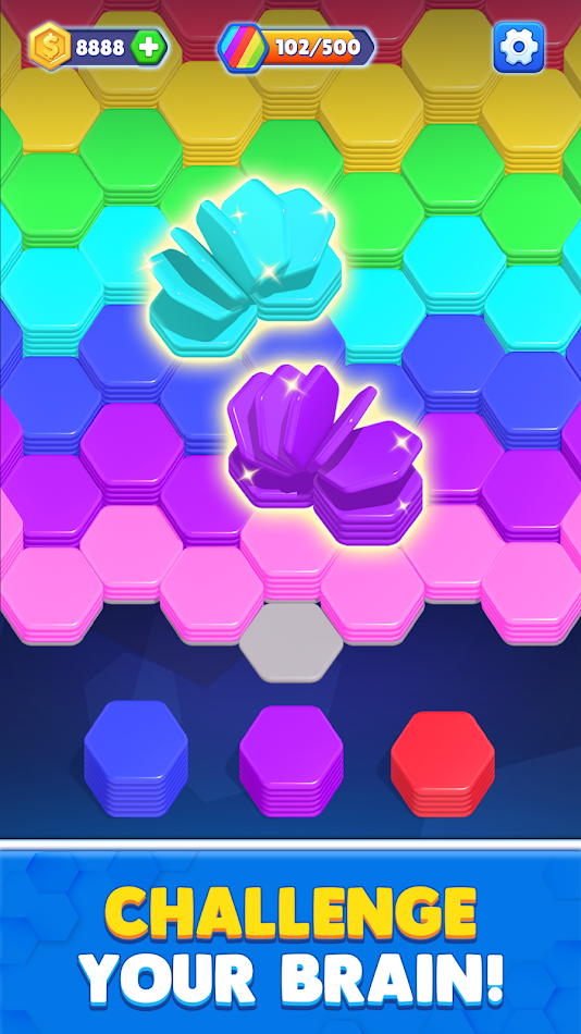 #2. Hexa Stack (Android) Ved: Sugame