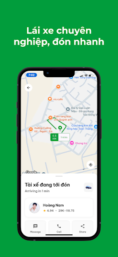 Xanh - Đặt xe điện xanh Screenshot 3 - AppWisp.com