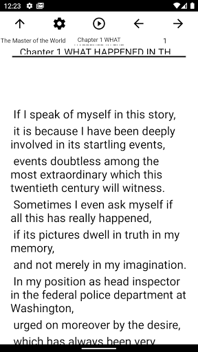 Book, The Master of the World Screen 2