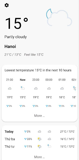 Weather AIQ Forecast Screen 2