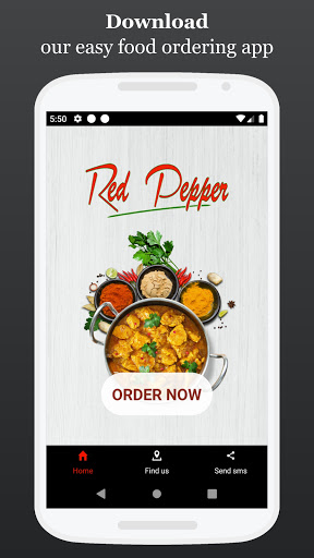 Android application Red Pepper Takeaway screenshort