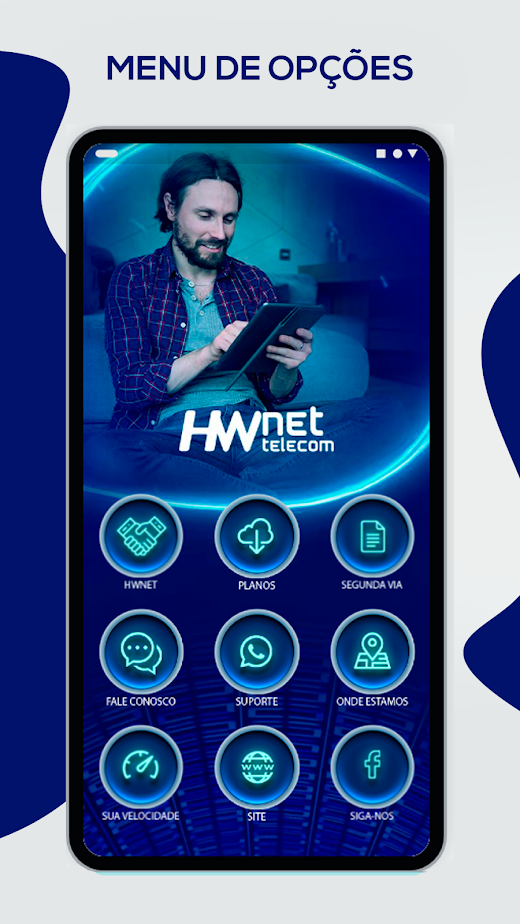 Android application HWNET TELECOM screenshot