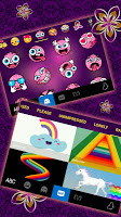 screenshot of Purple Butterflies Theme