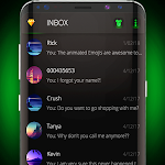 Cover Image of Download Dark mode SMS theme  APK