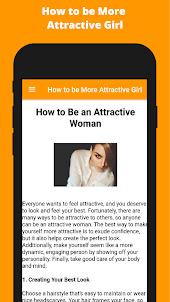 How to be More Attractive Girl